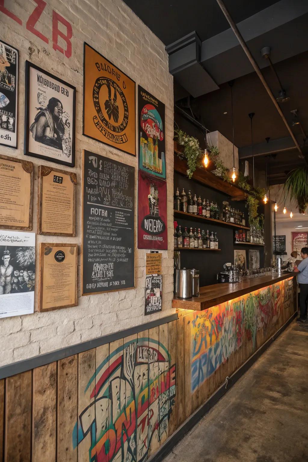 Eclectic themes foster a vibrant and versatile ambiance.