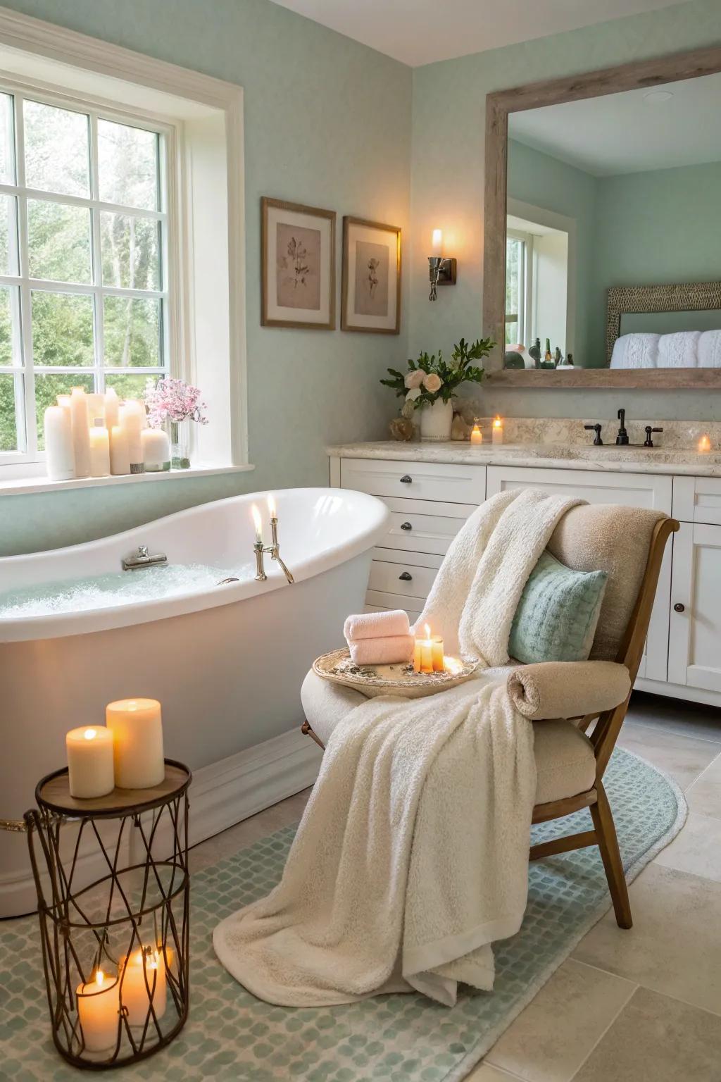 Transform your bathroom into a peaceful spa sanctuary.