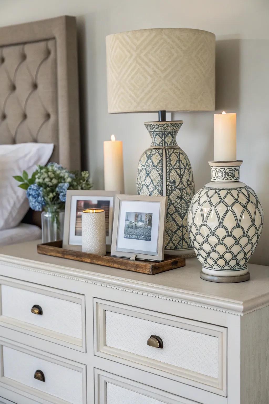 Symmetry brings balance and structure to your decor.