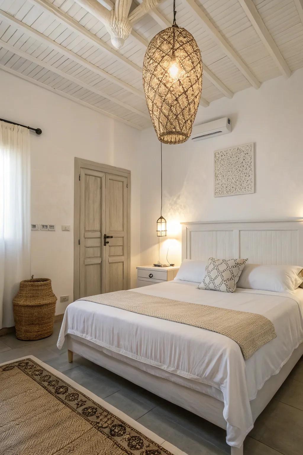 Understated lighting contributes a hint of modern sophistication.