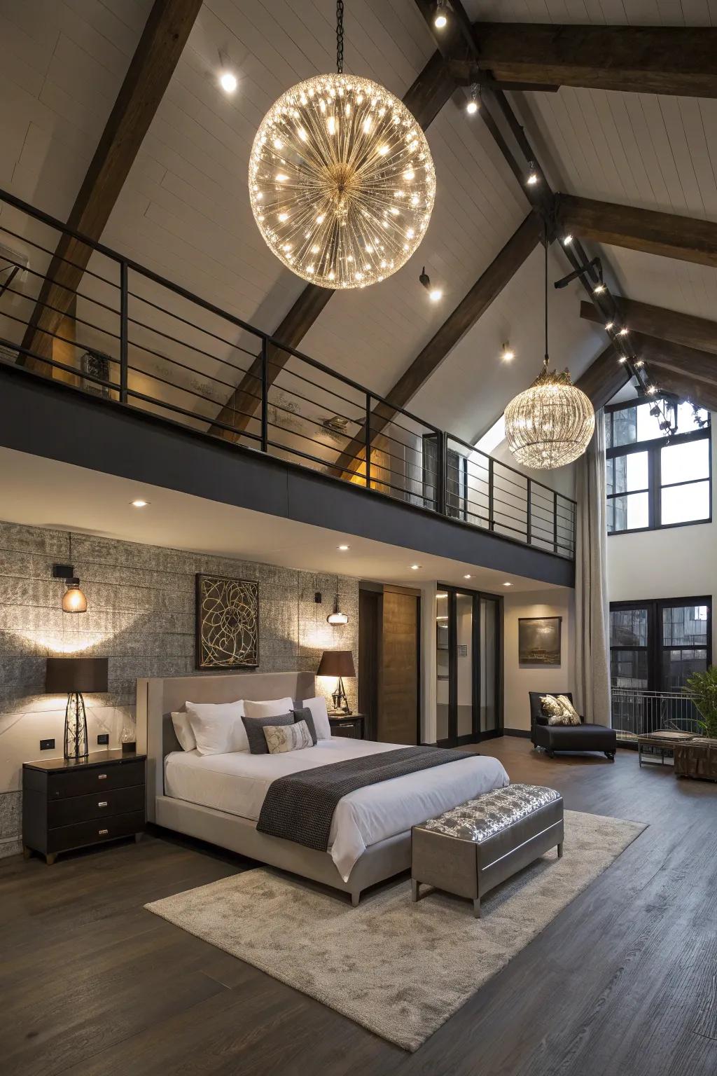 Illuminate your loft with impressive light fittings.