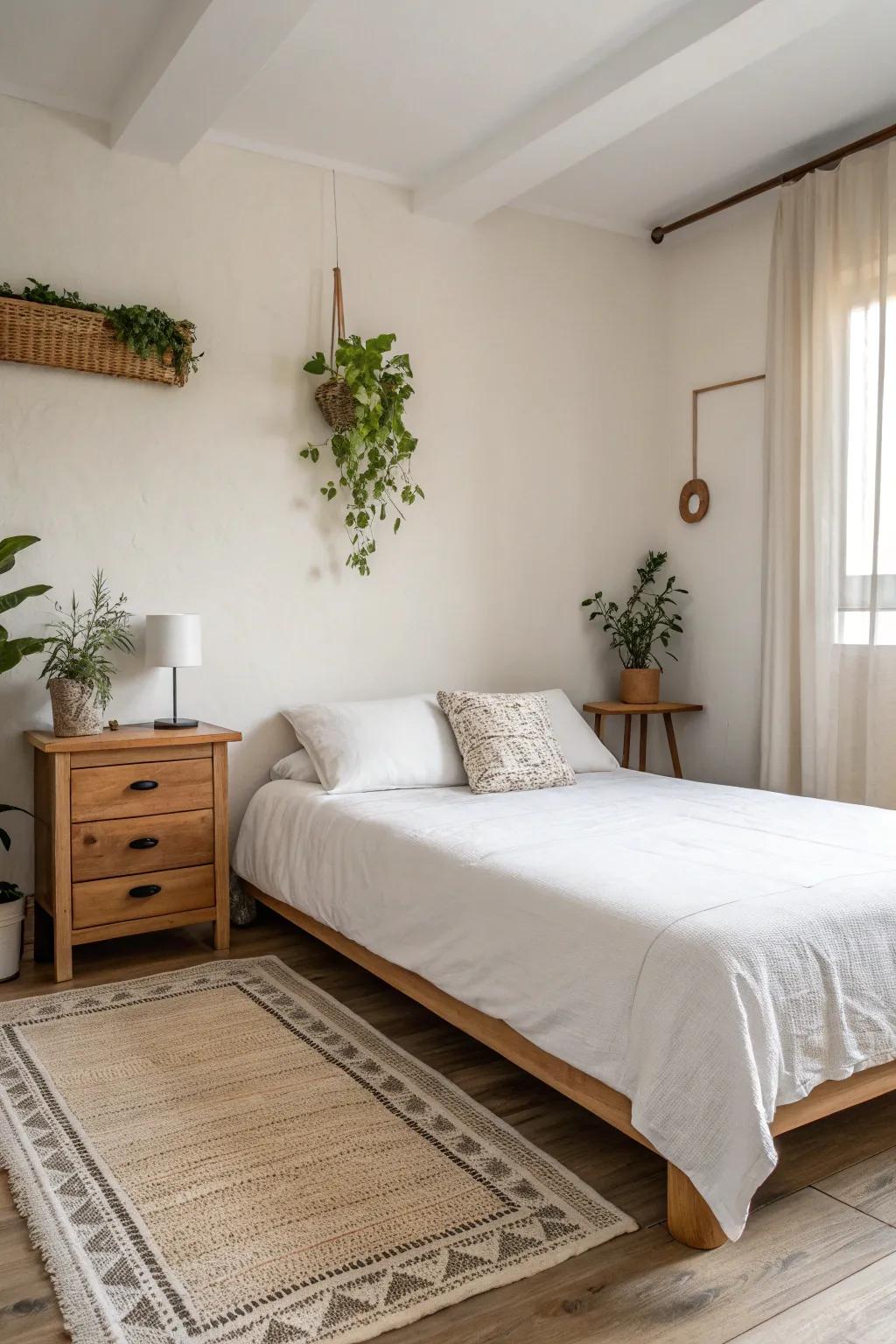 Simplified decor creates a peaceful and structured environment.