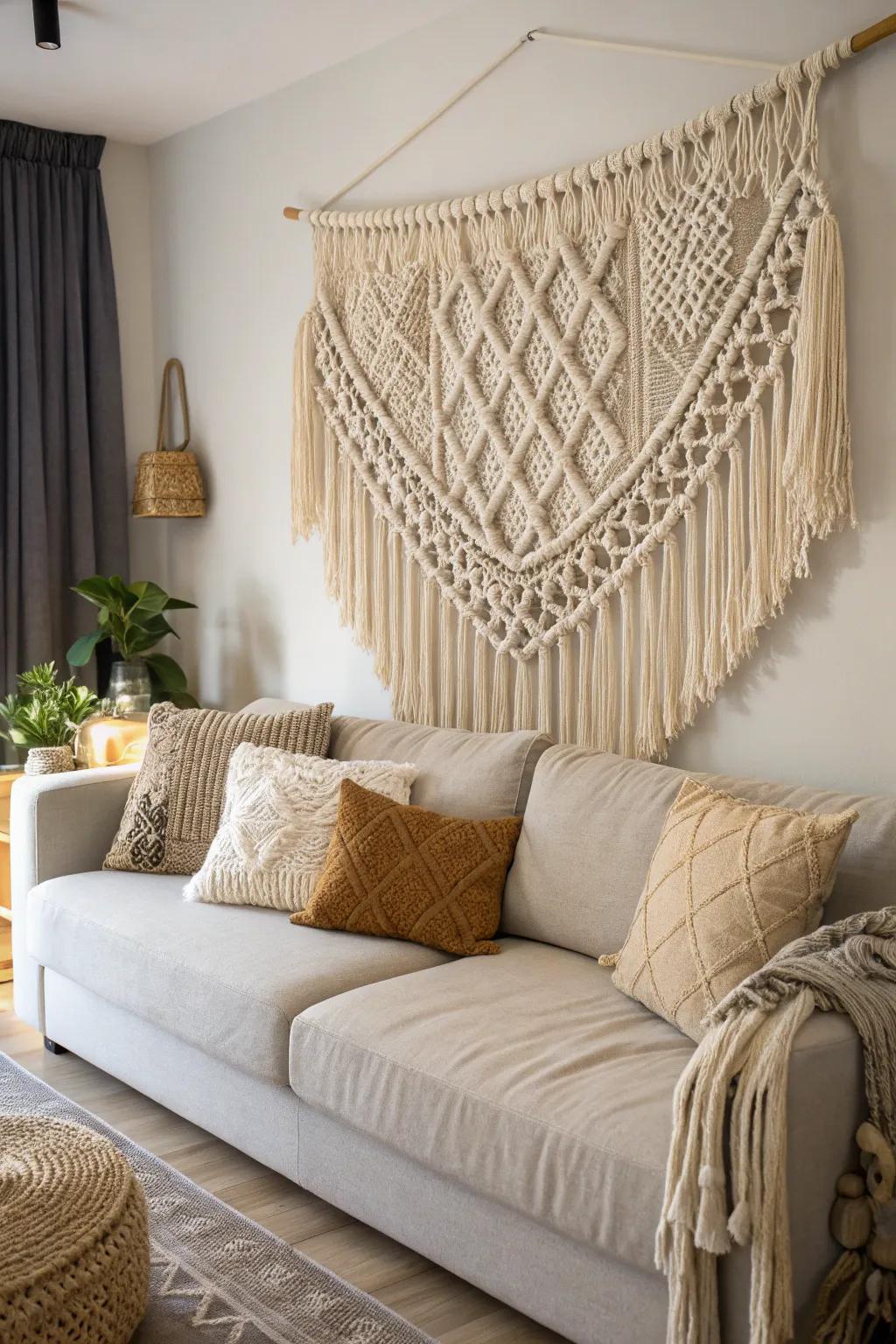 Fabrics introduce pattern and coziness to your decor.