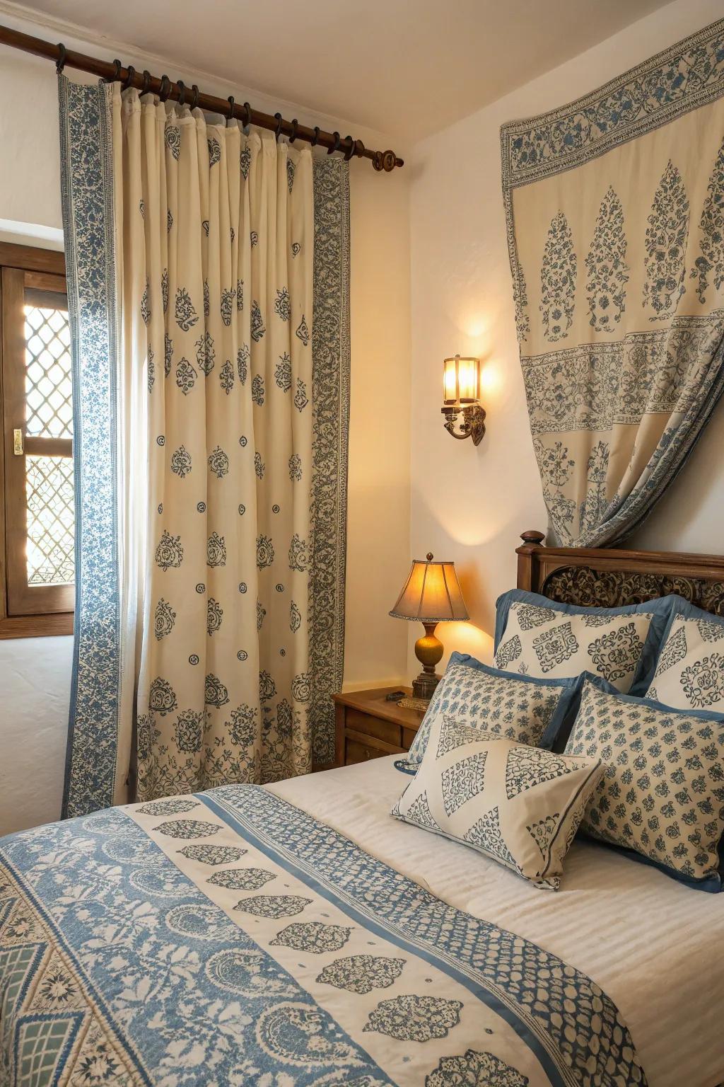 The patterns give depth and visual engagement.