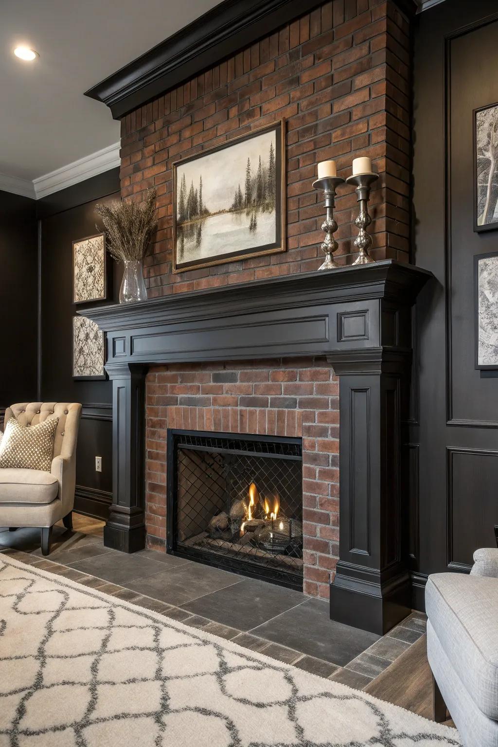 Dark accents give any room a striking visual impact.