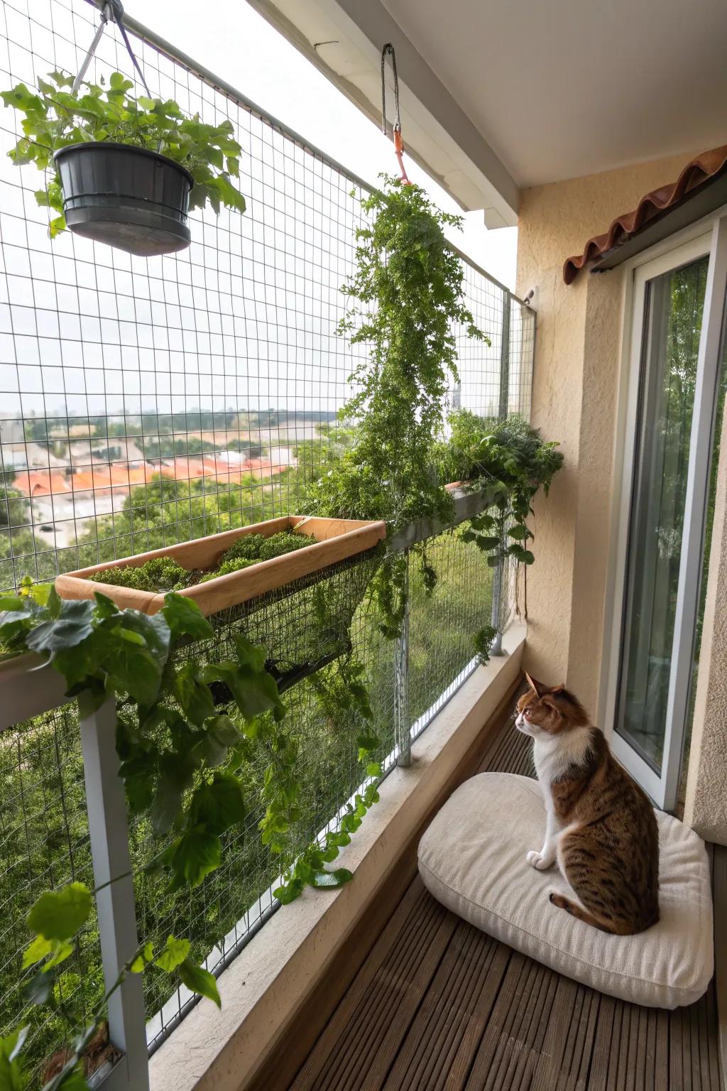 A rooftop vantage point presents the flawless lookout location for your cats.