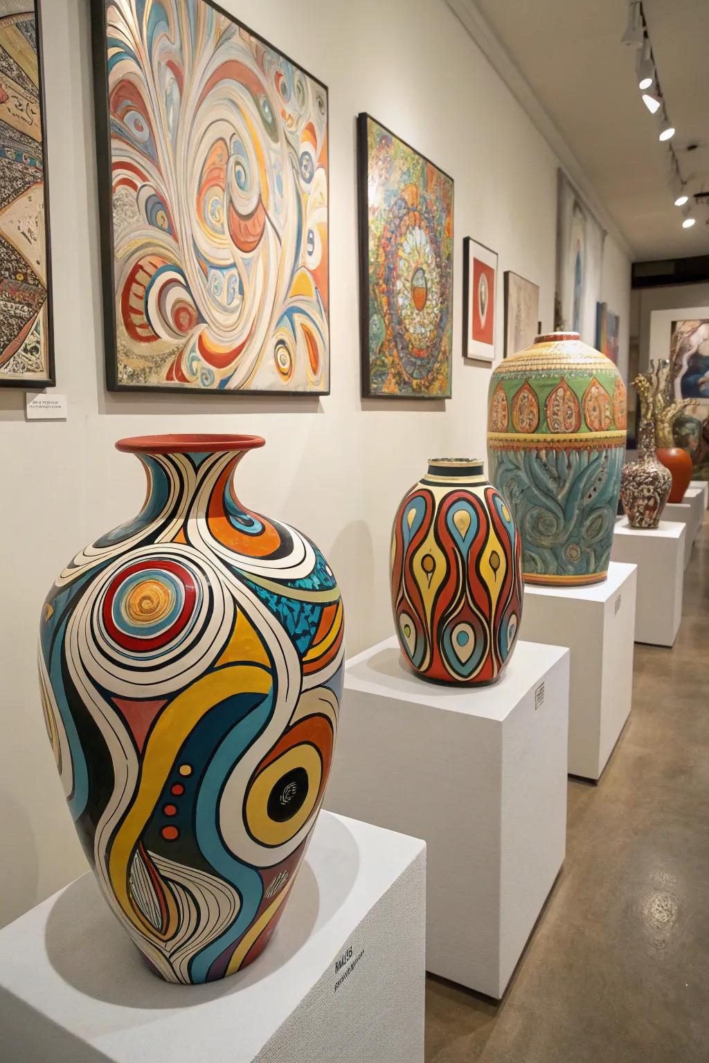 Express yourself with abstract ceramic designs.