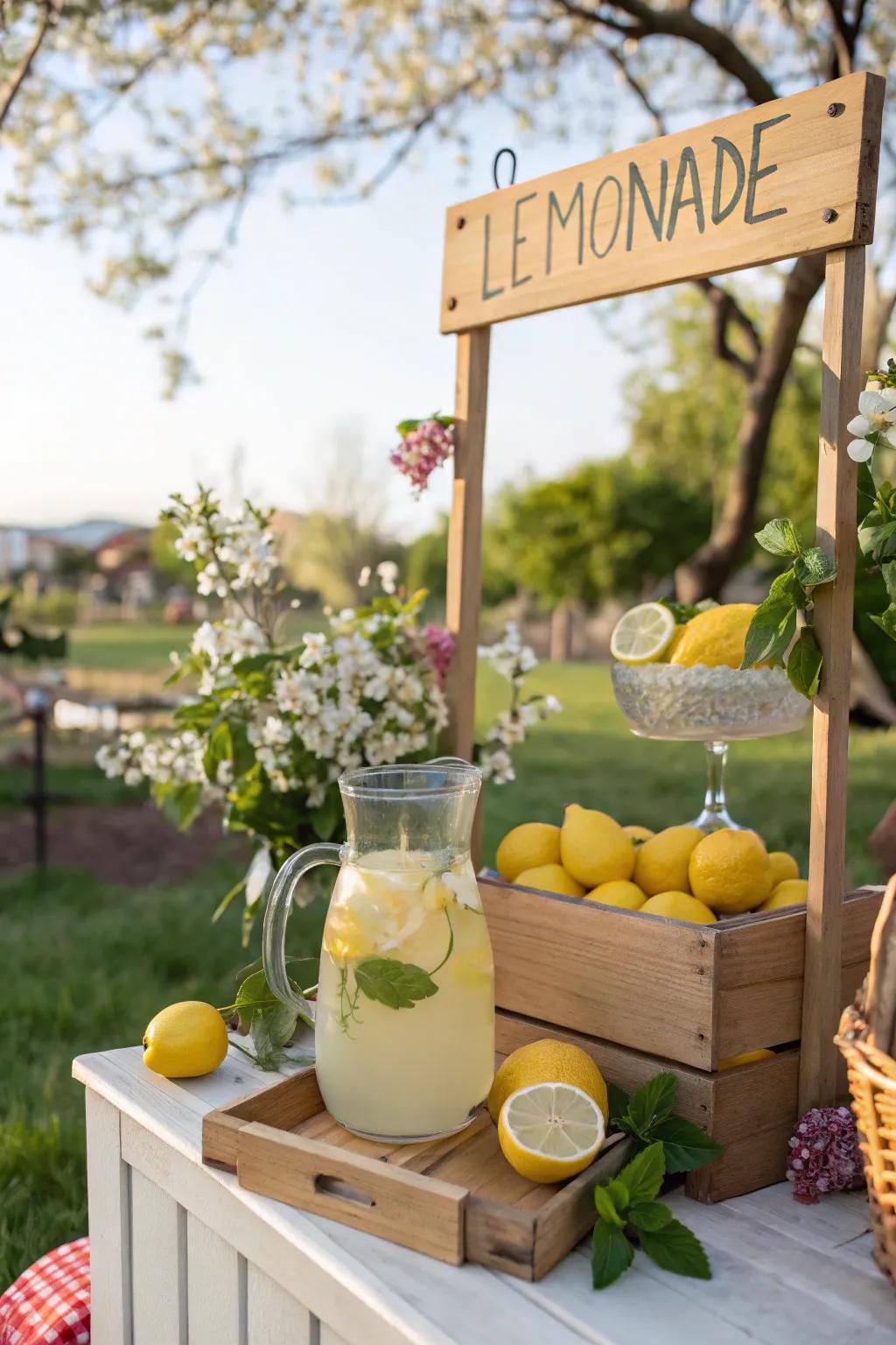 Hydrate by drinking homemade lemonade.