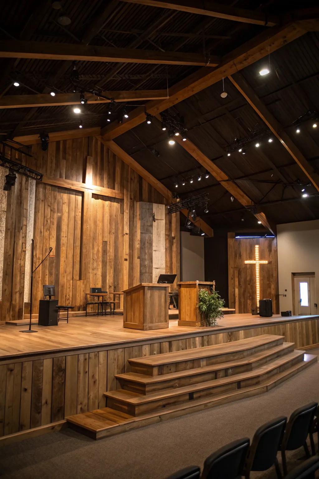 Wood introduces warmth and a natural feel to your setting.