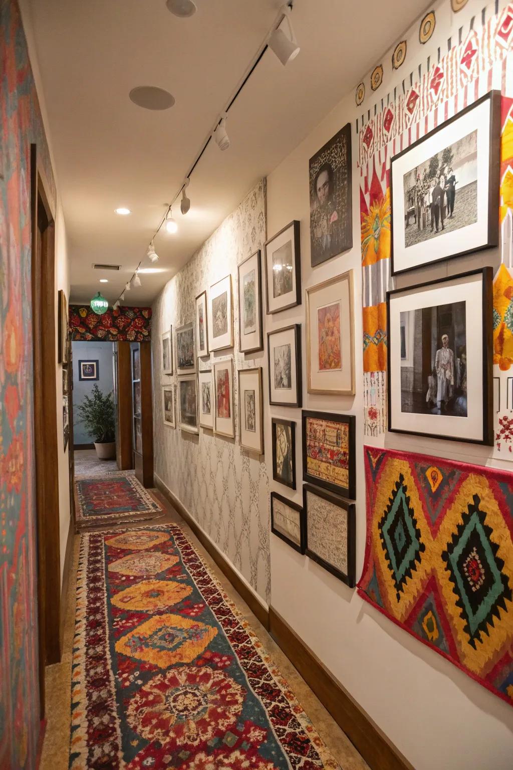 Photo galleries offer a personal and striking focal point.