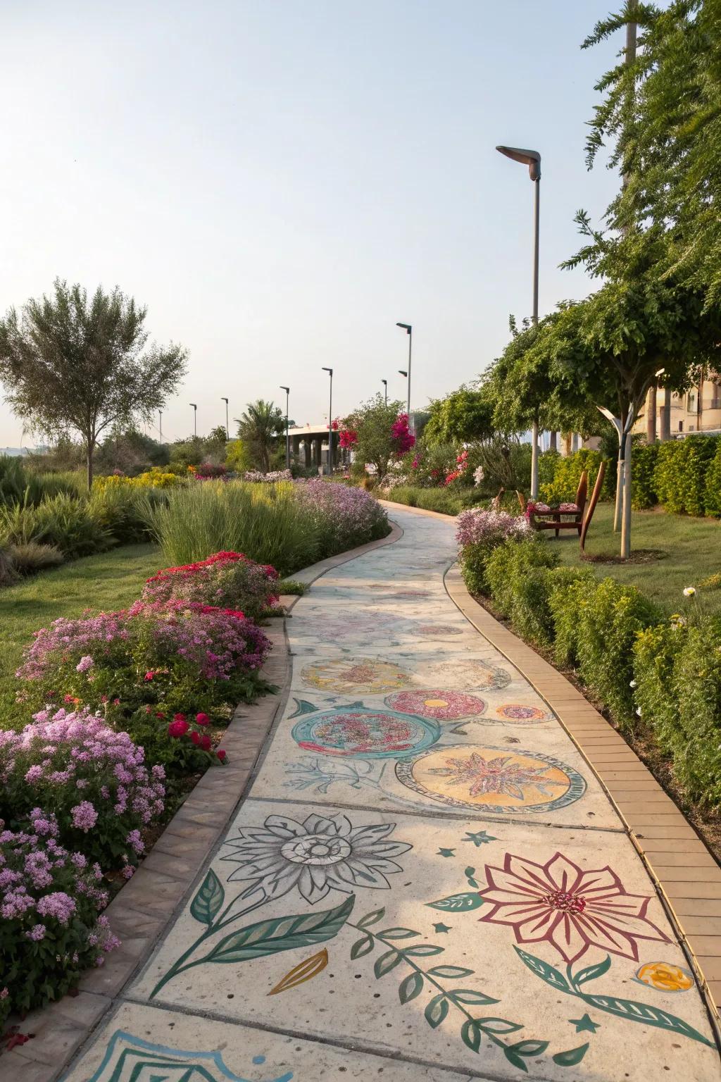 Add personality with artistic stains and colors.