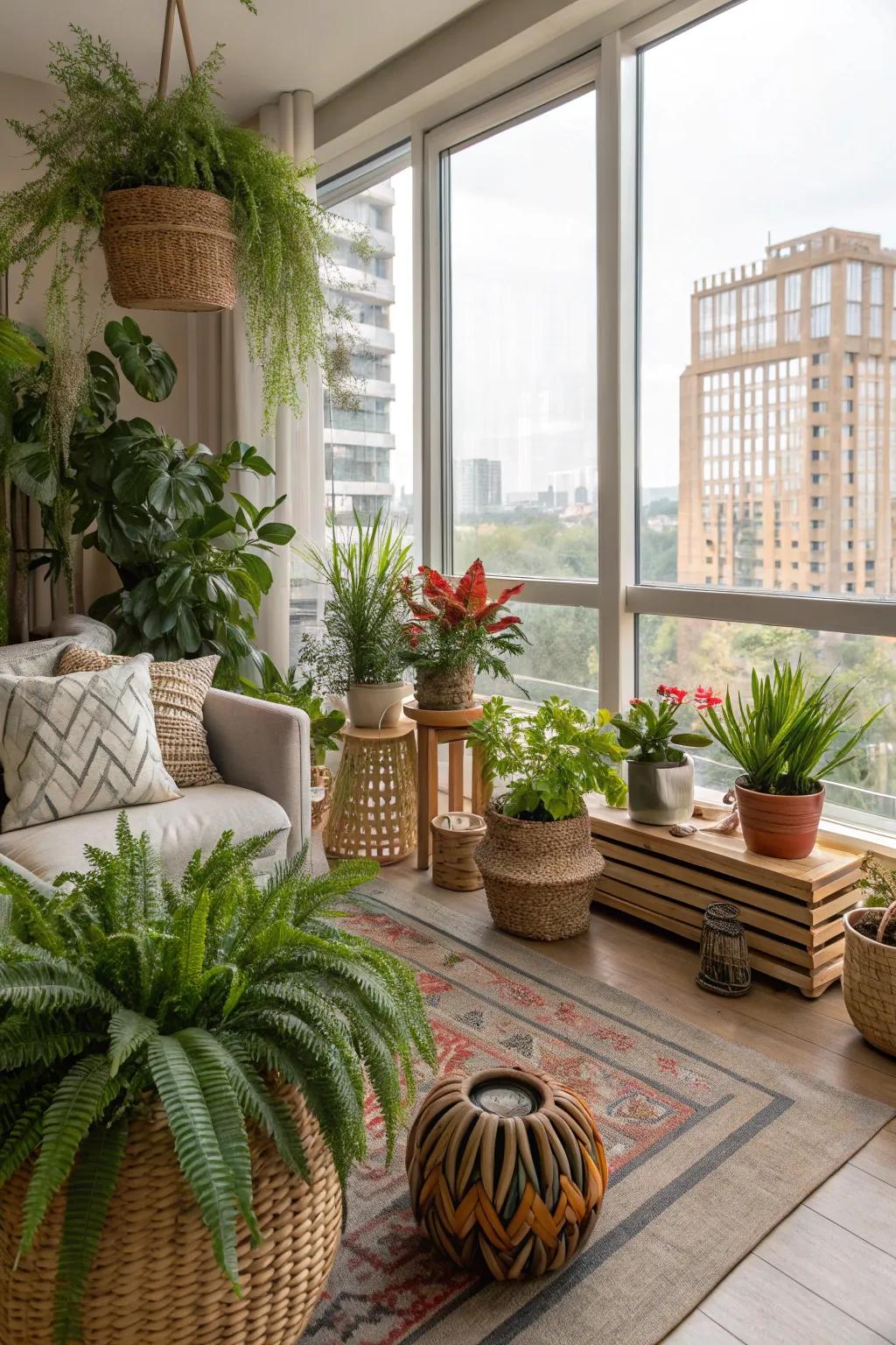Indoor greenery infuses life and freshness into your home.