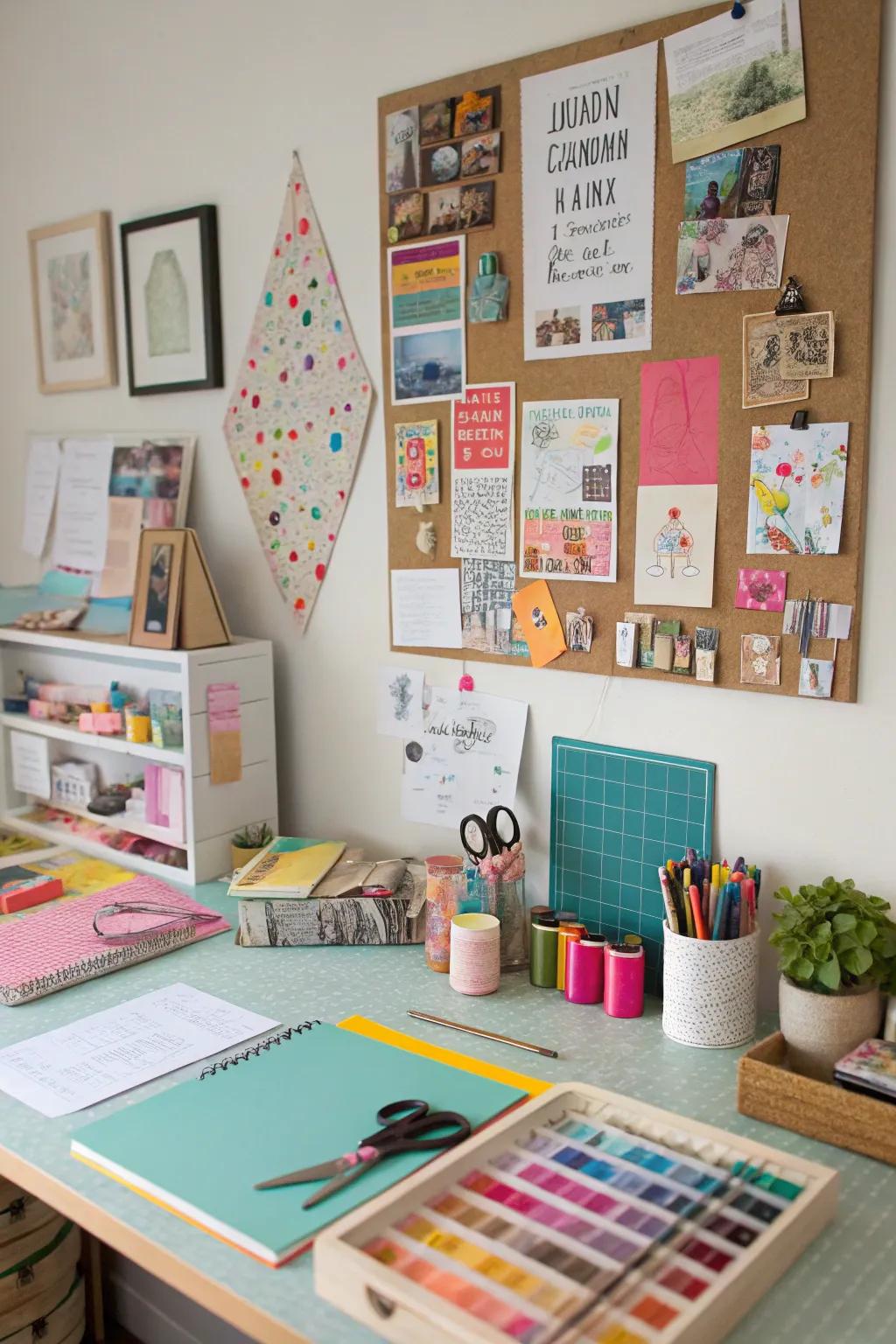 Inspiration boards sustain creativity and drive.
