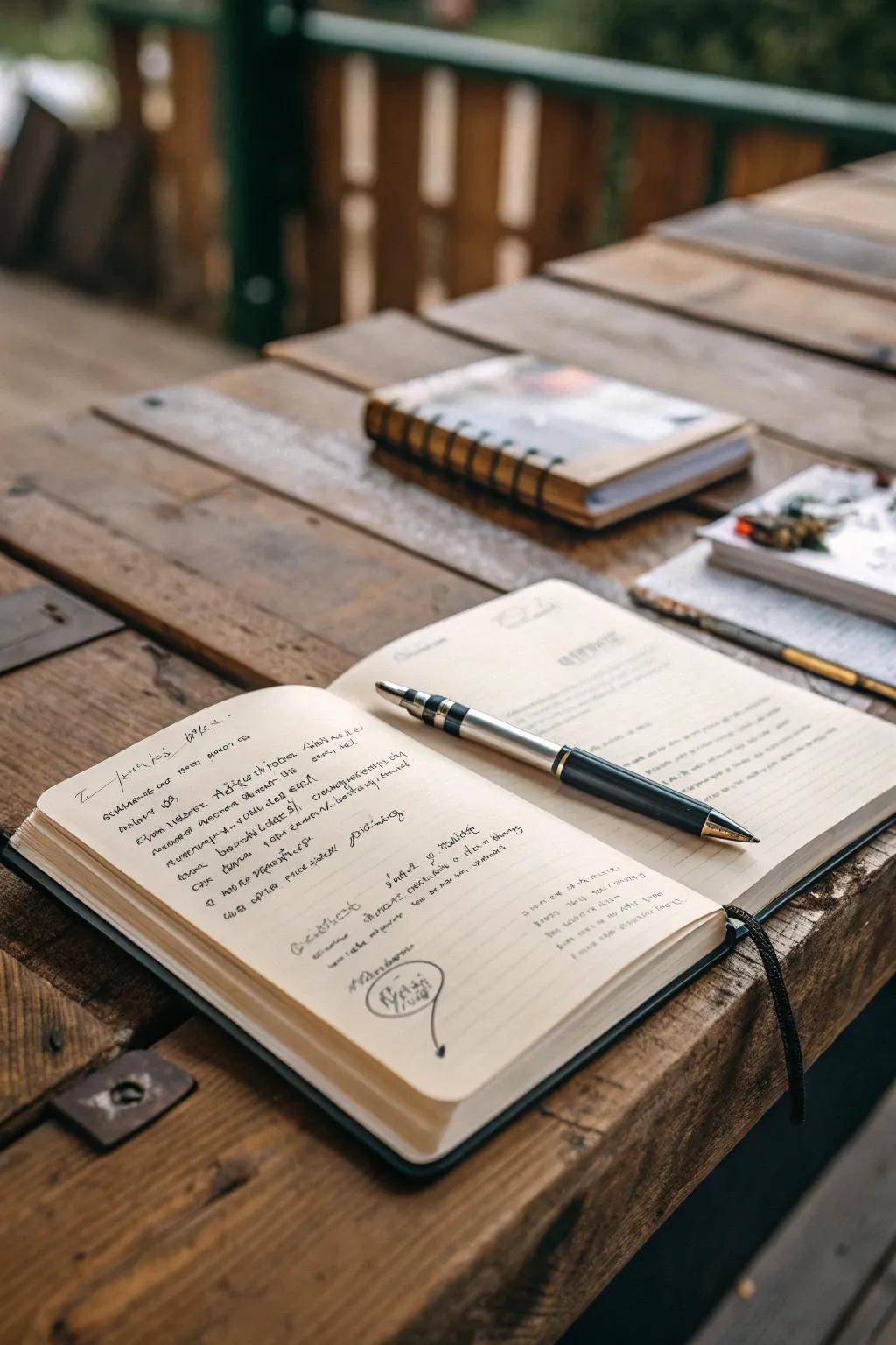 A bespoke notebook to inspire thoughts and creativity.