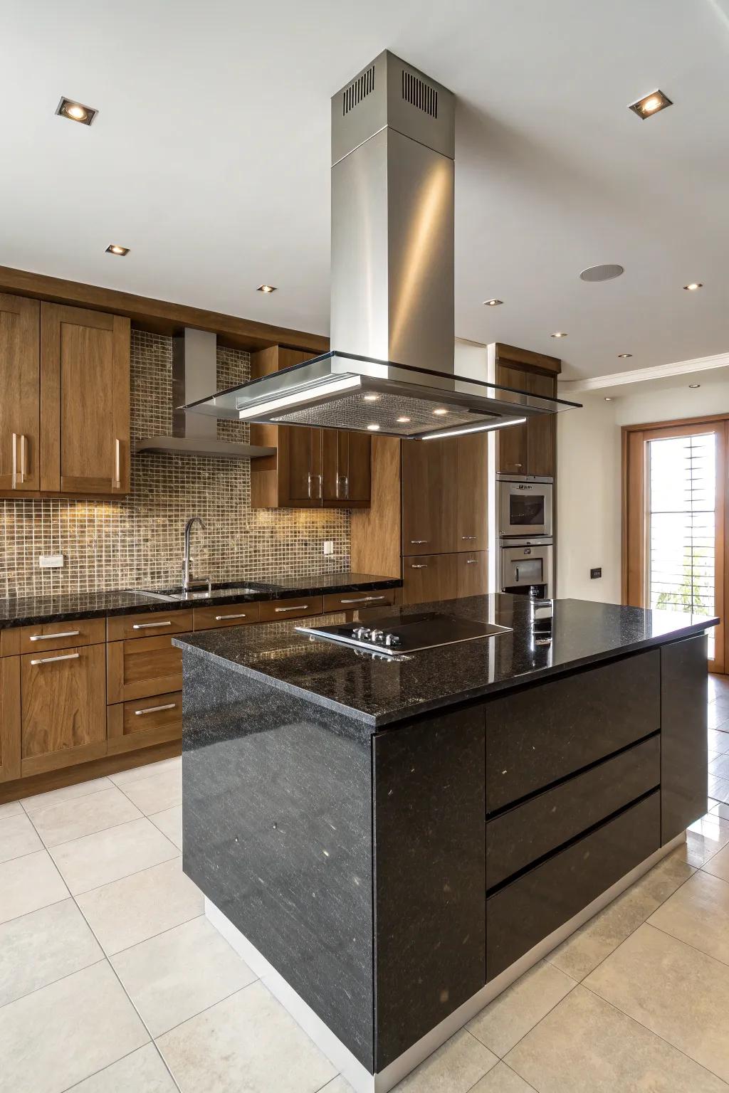 Floating range hoods offer a streamlined, modern design statement.