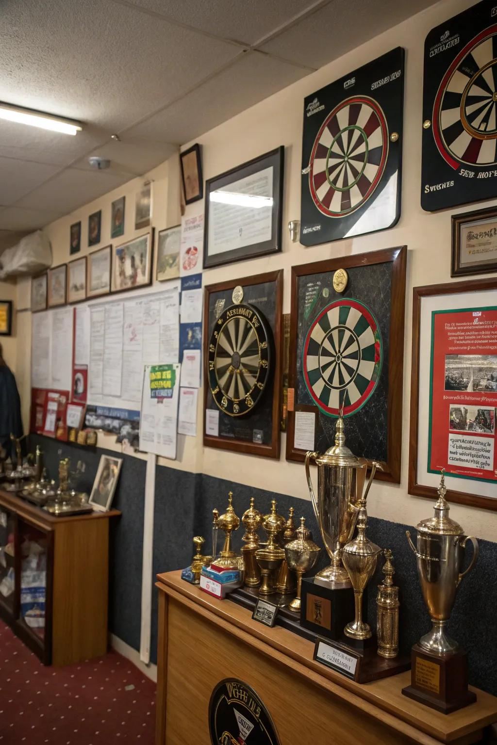 Unique personal touches make your dart room truly special.