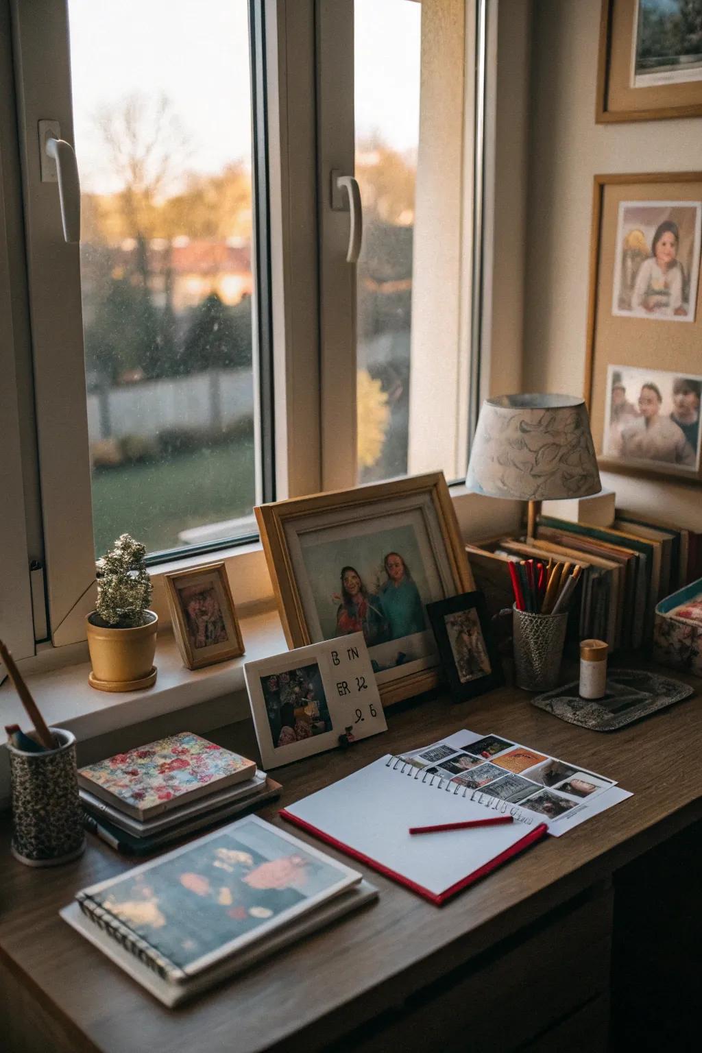 Personal details make the workspace uniquely yours.