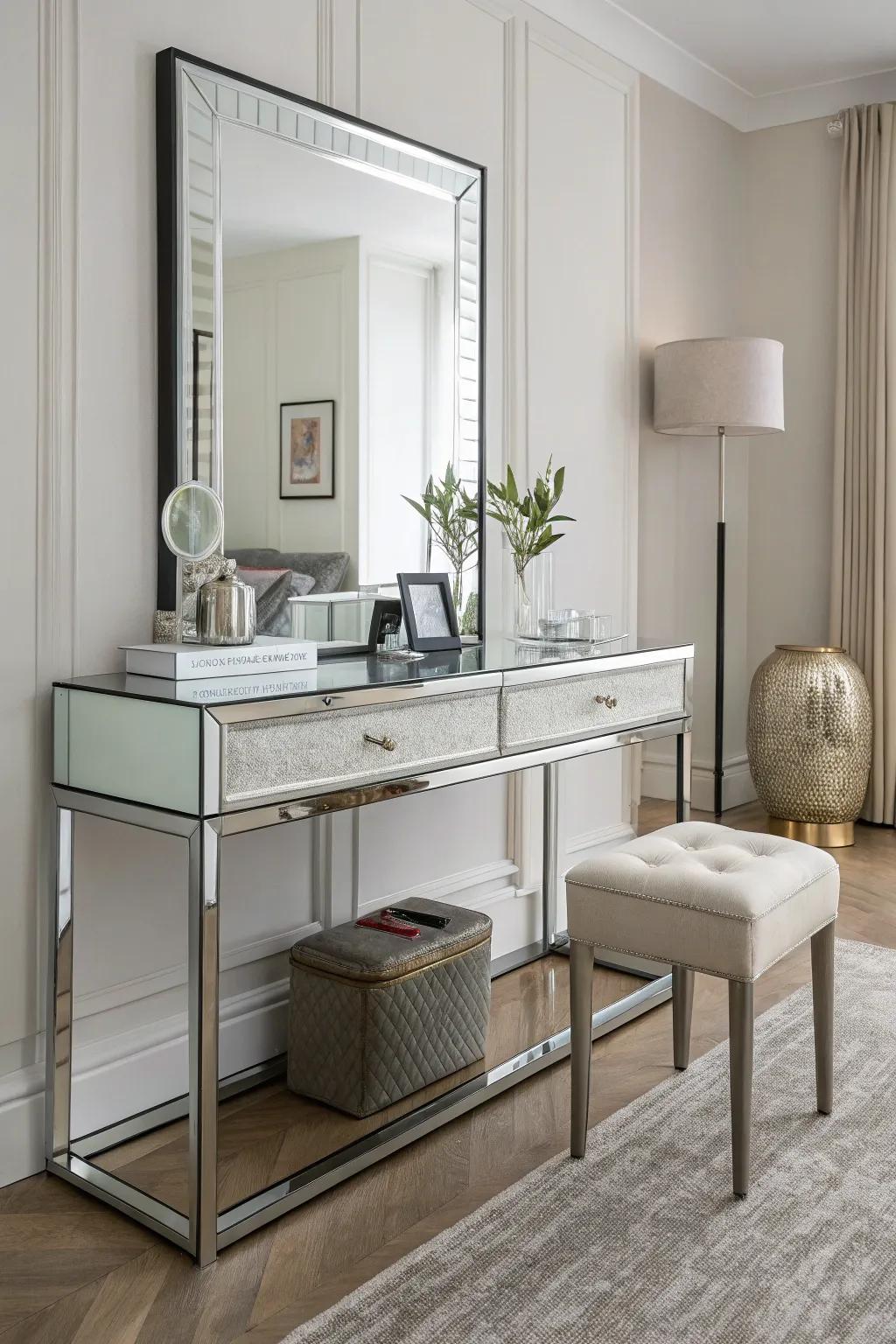 Keep it streamlined and modern with contemporary chic design.
