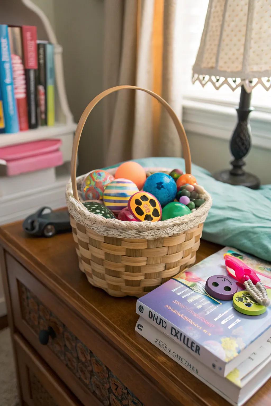 A playful method for relieving stress during study breaks.