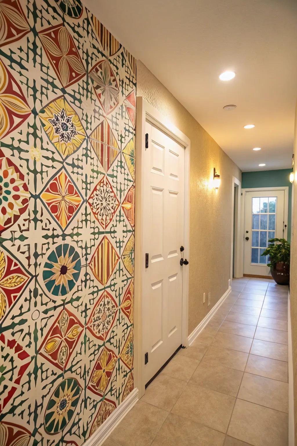 An eye-catching designed pattern giving personality to a space.