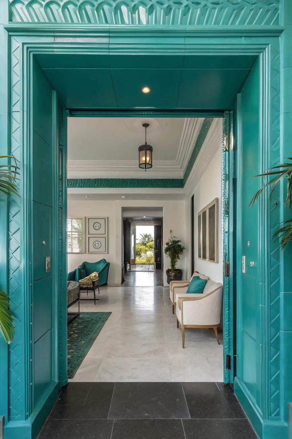 Infuse a mysterious edge with deep ocean hues.
