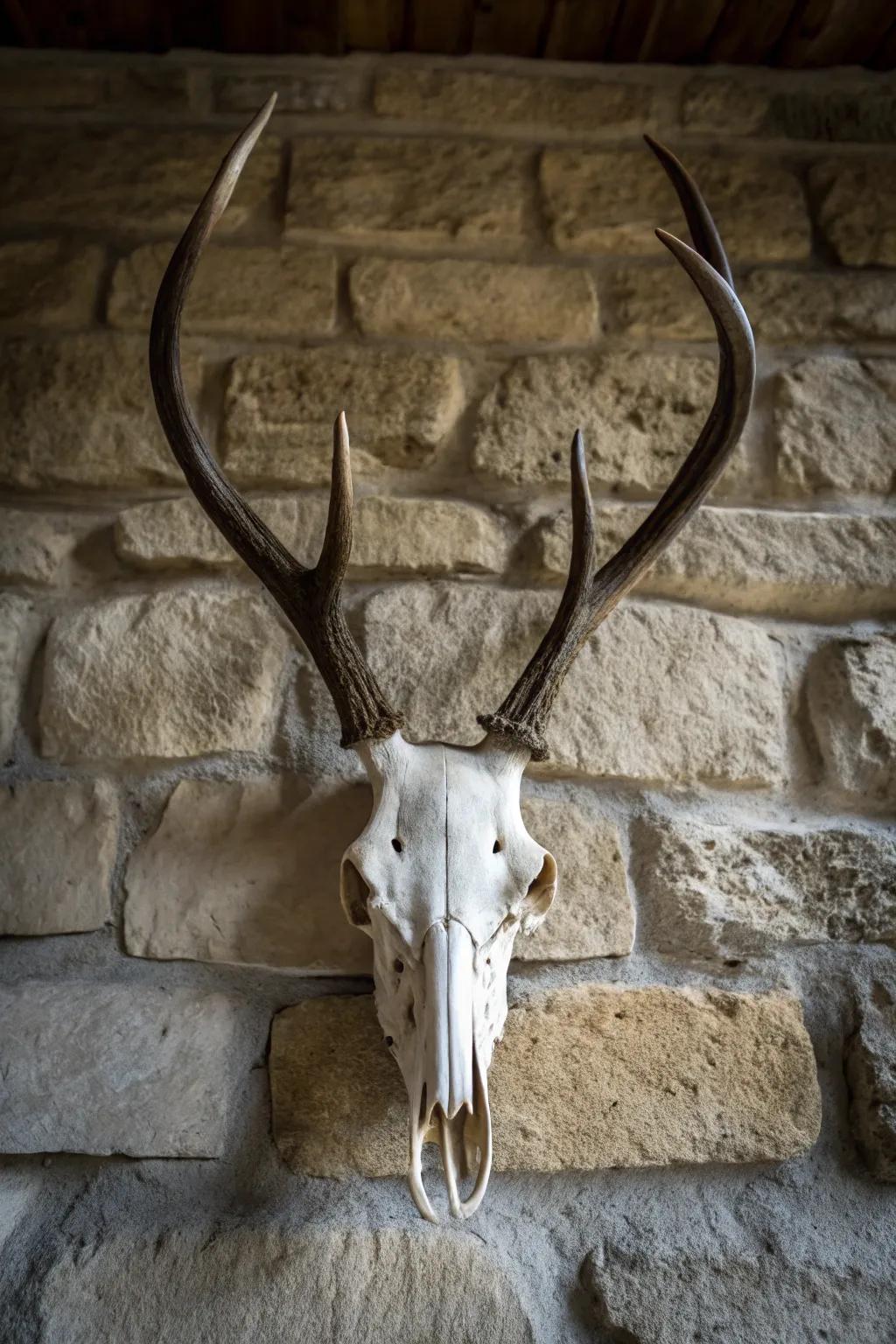 Enhance your decor with a stone backdrop.