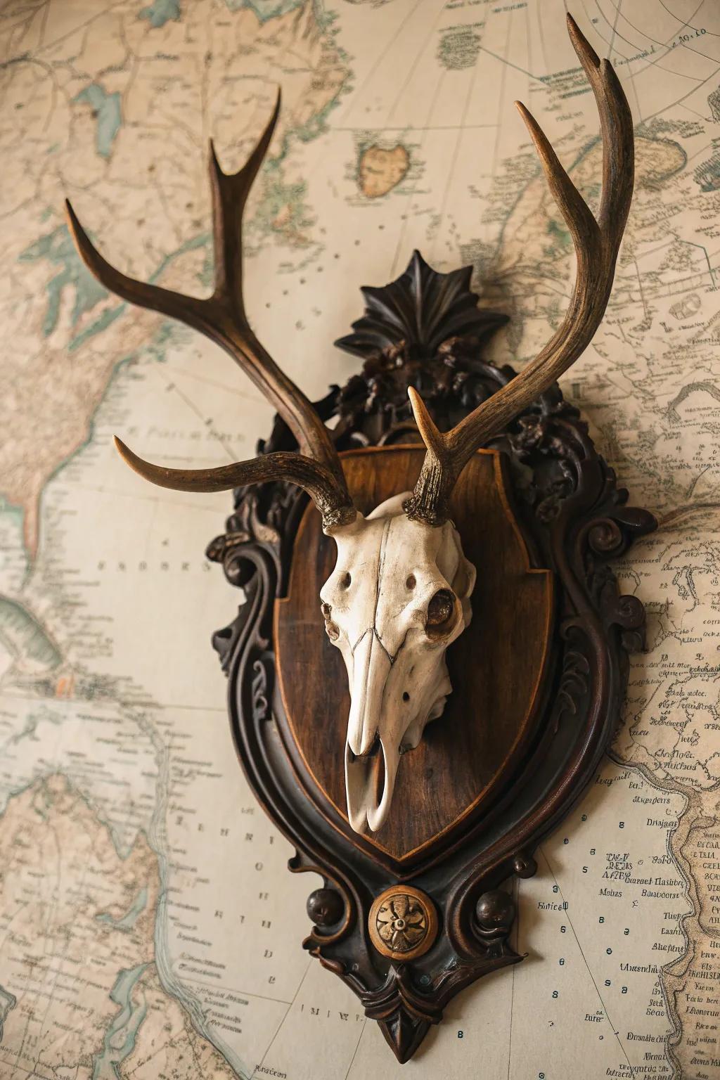 Classic maps add character and intrigue.