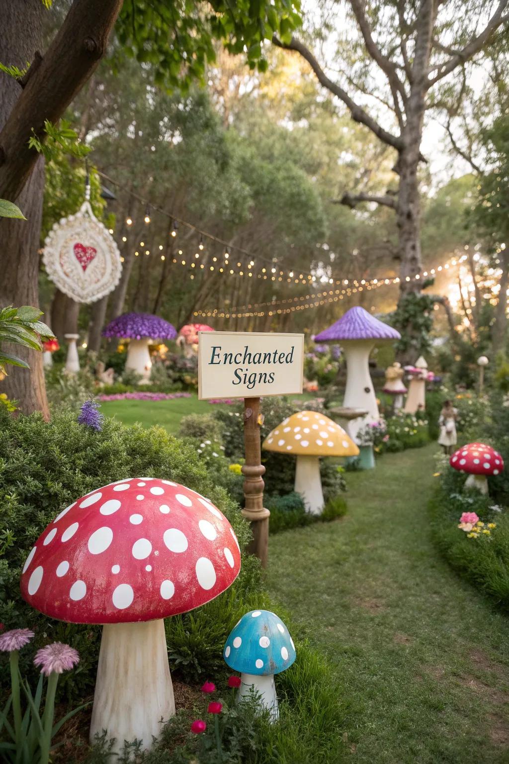 Creative props add a hint of enchantment.