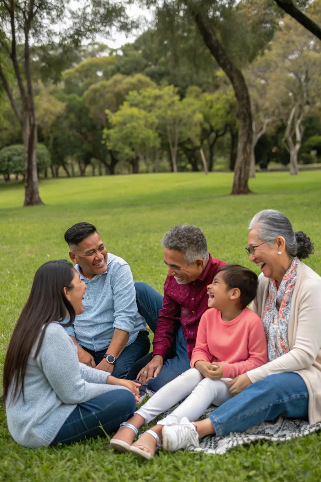 Capture the warmth and connection of multi-generational family gatherings.