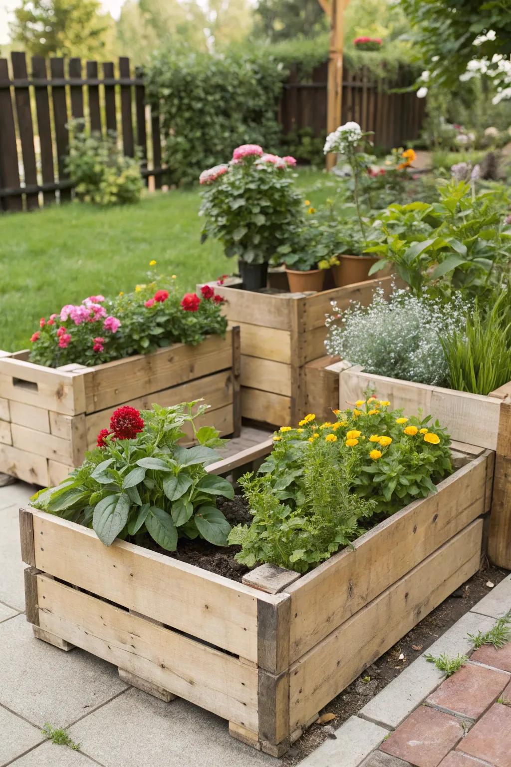 Improve your garden with container boxes.