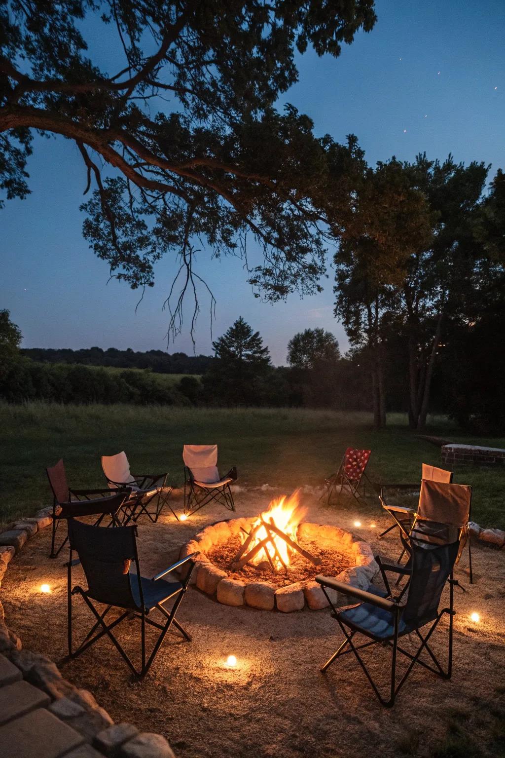 Folding chairs provide flexible and convenient seating options.