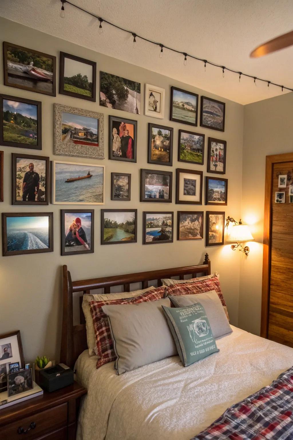 Personal photos infuse warmth and a personal touch into your d&eacute;cor.