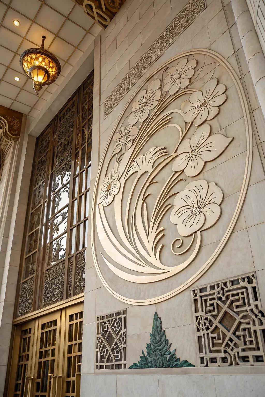 Art Nouveau influences contribute artistic elegance.