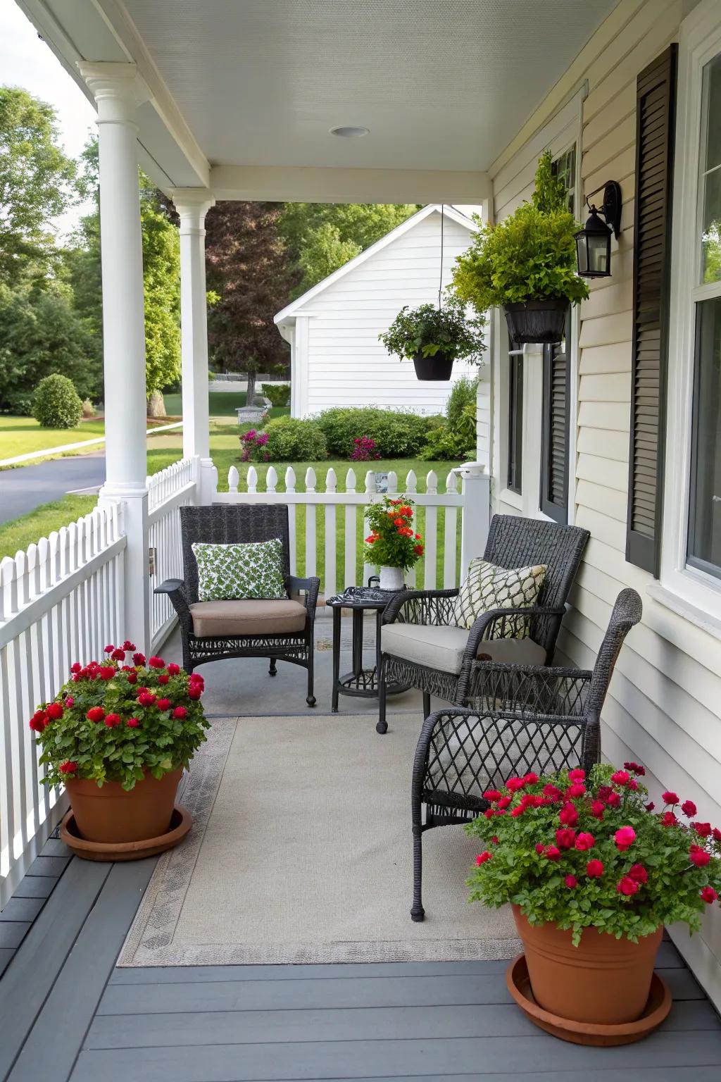 Harmonious design brings balance and unity to your porch.