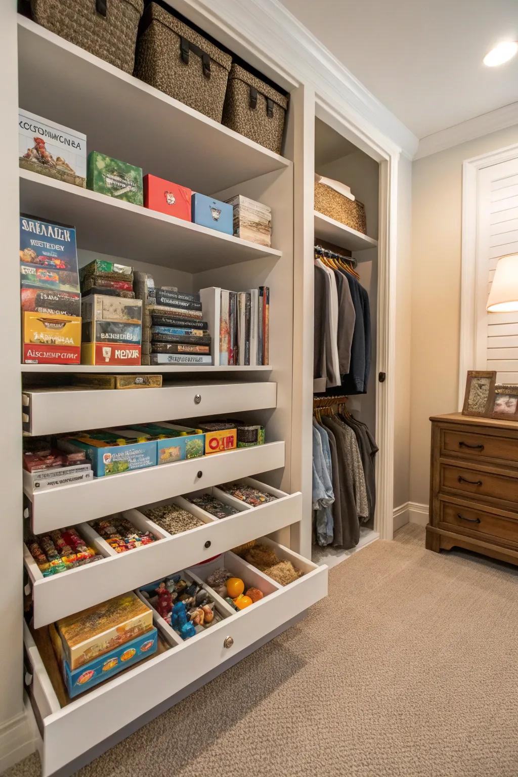 Closet conversions maximize storage while keeping things tidy.
