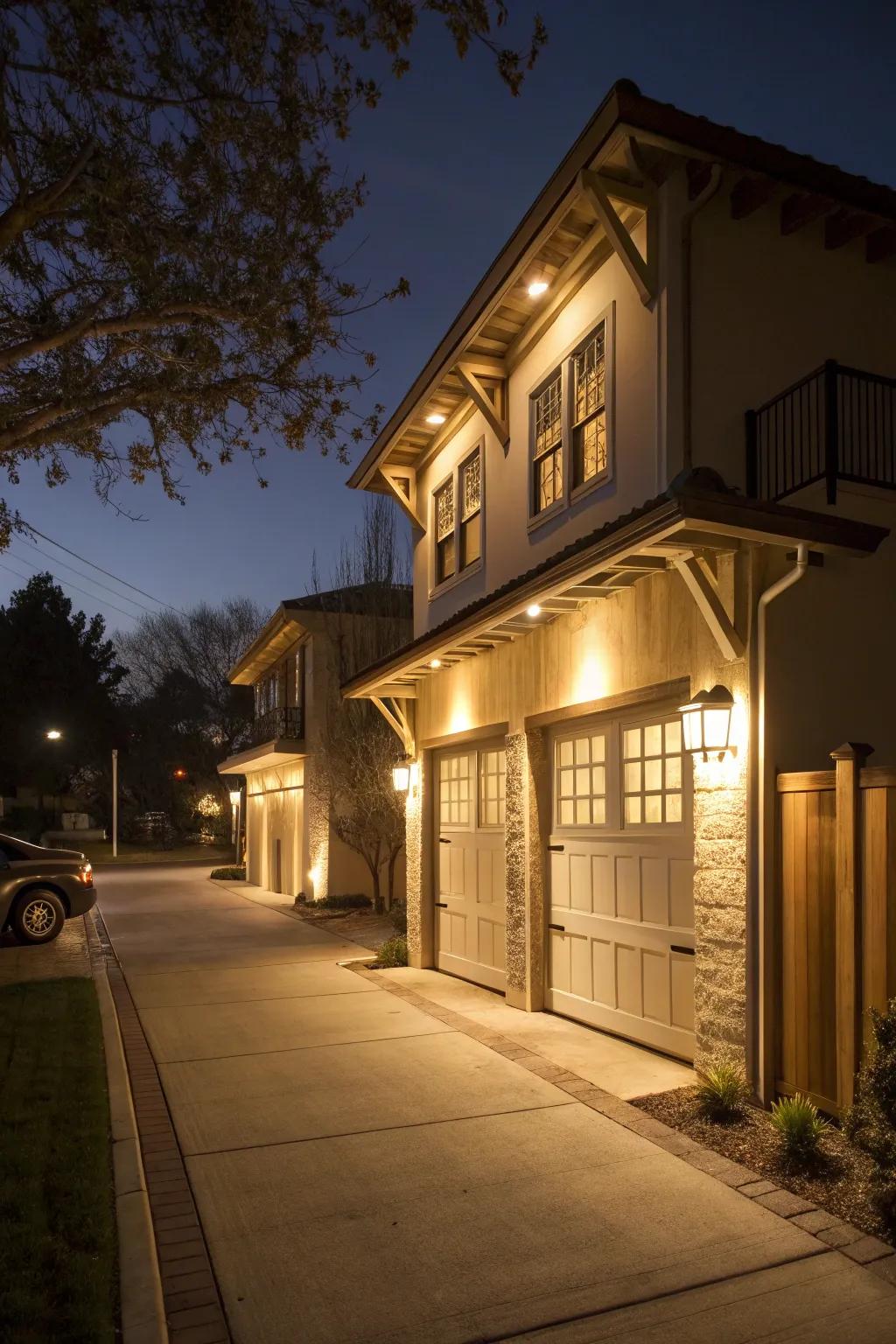 Creative lighting adds drama and allure.
