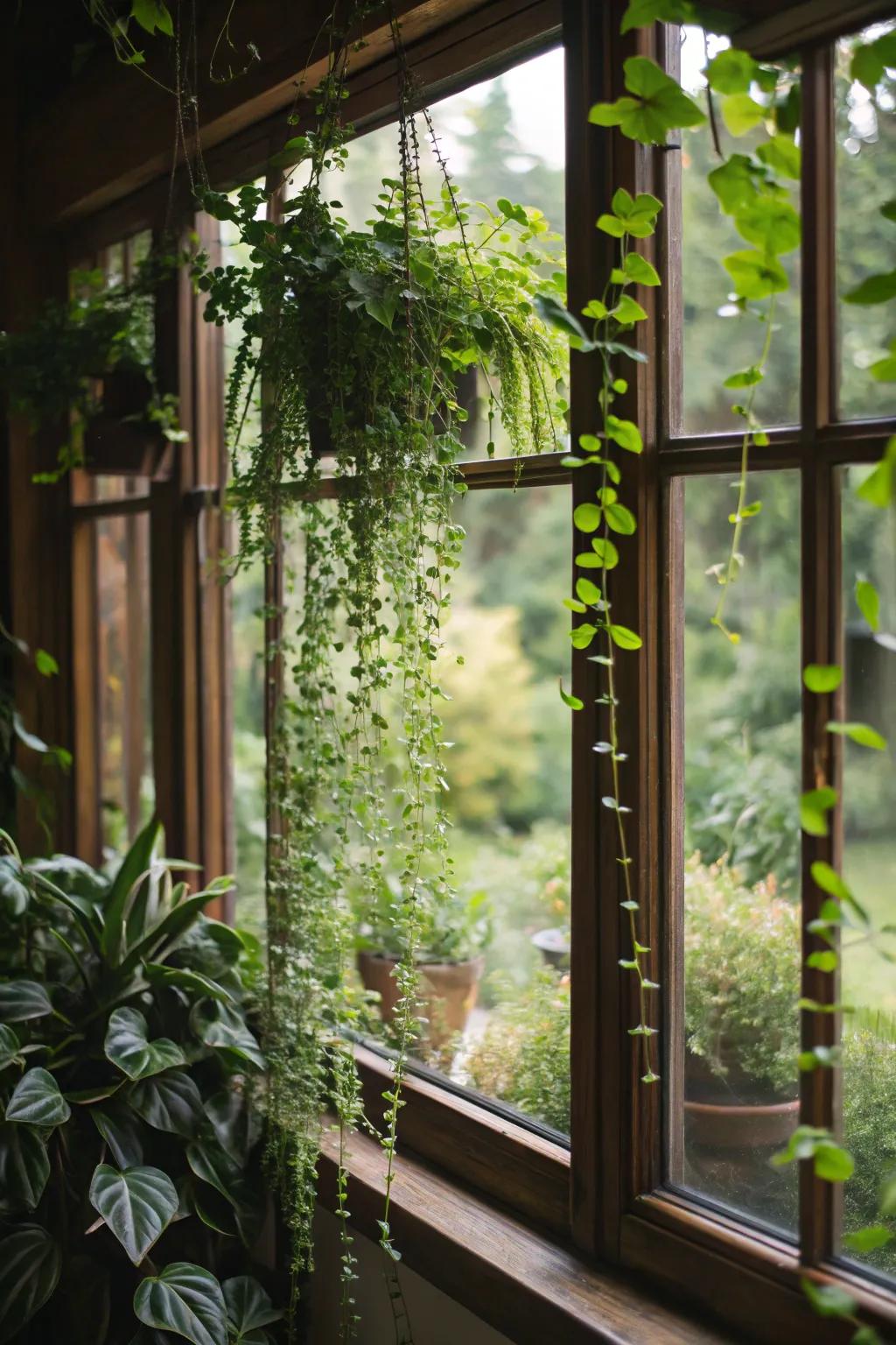 Add depth with a vibrant upward garden.