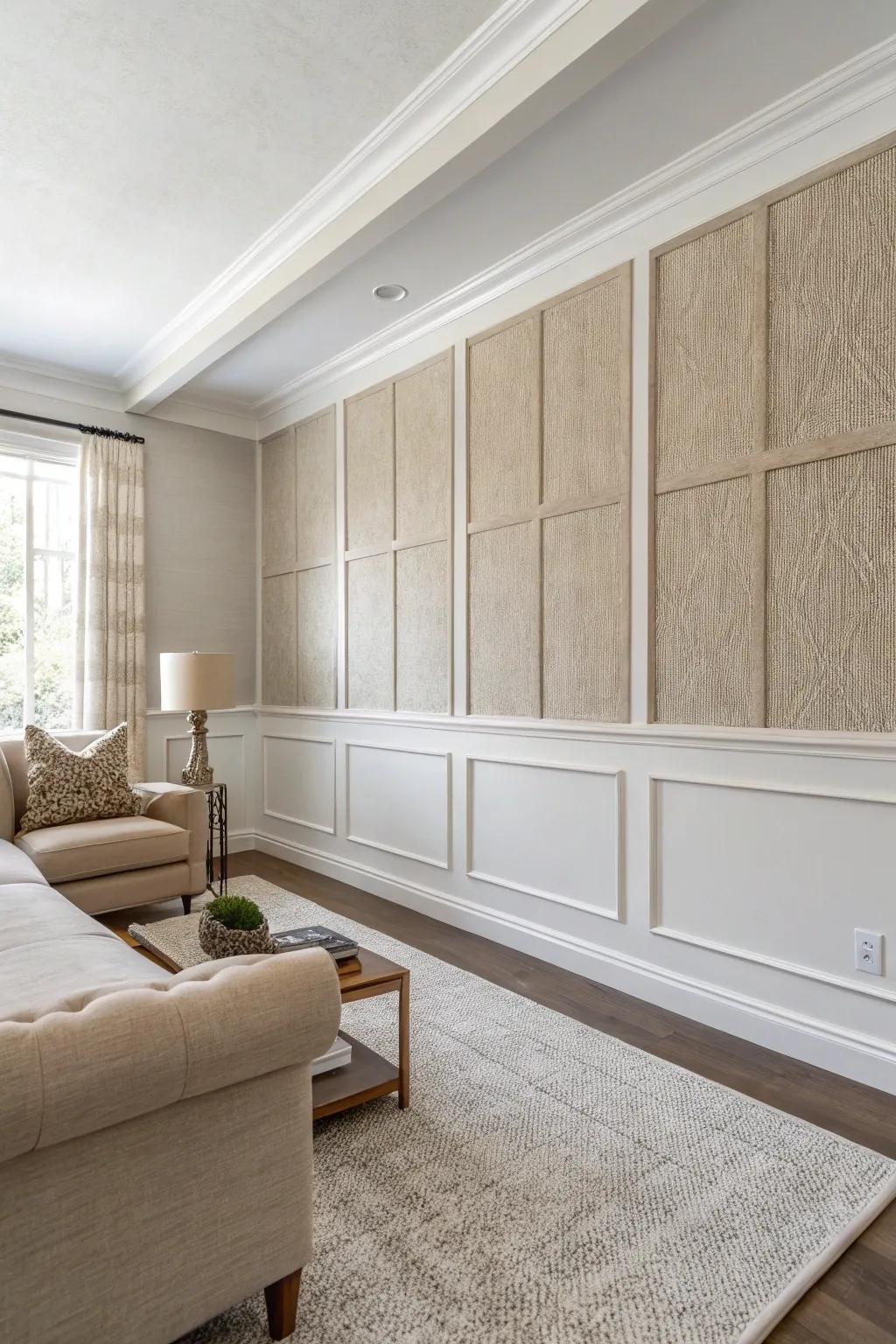 Present contemporary texture through MDF paneling.