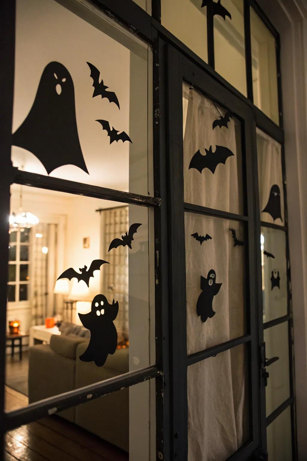 Surprise your visitors with spectral pane silhouettes.