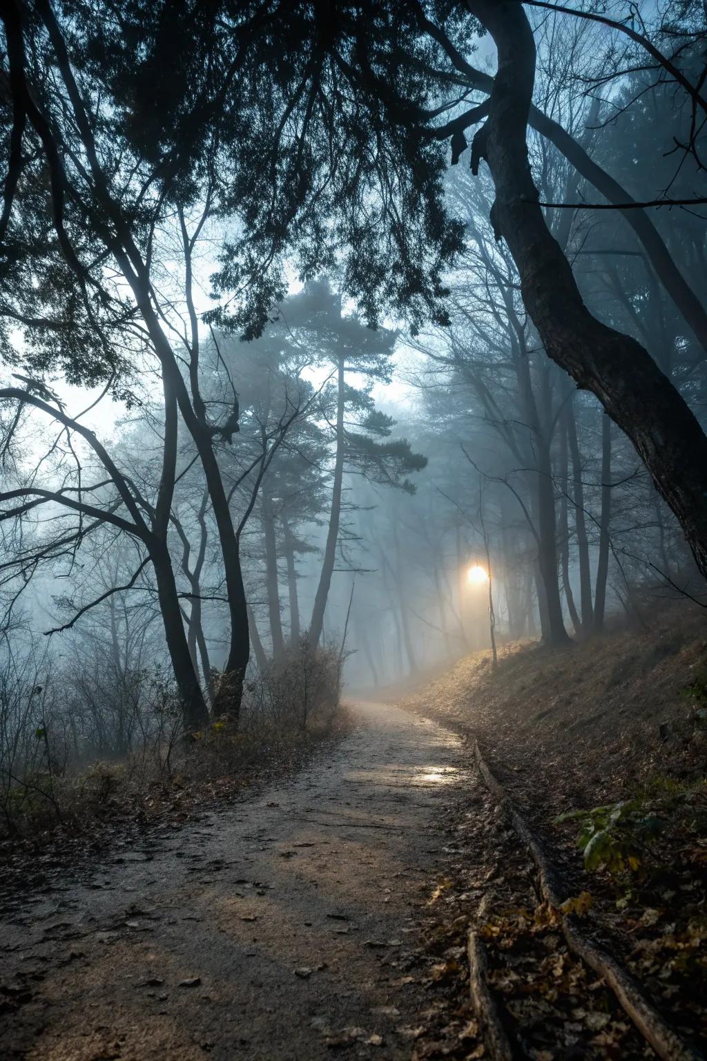 Let the fog roll in for an atmospheric touch of mystery.