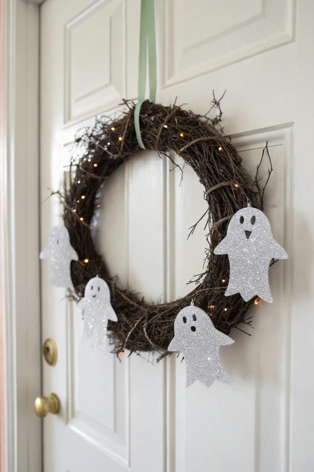 Phantoms introduce a shimmering touch to your Halloween decor.