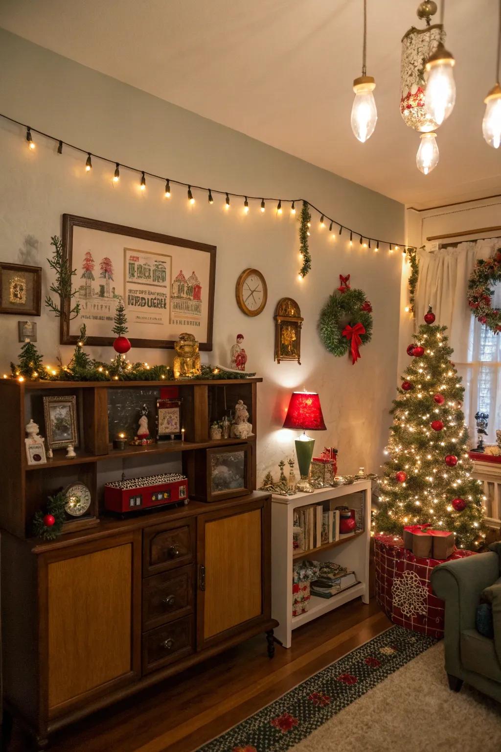Celebrate the holidays with a retro-themed get-together.