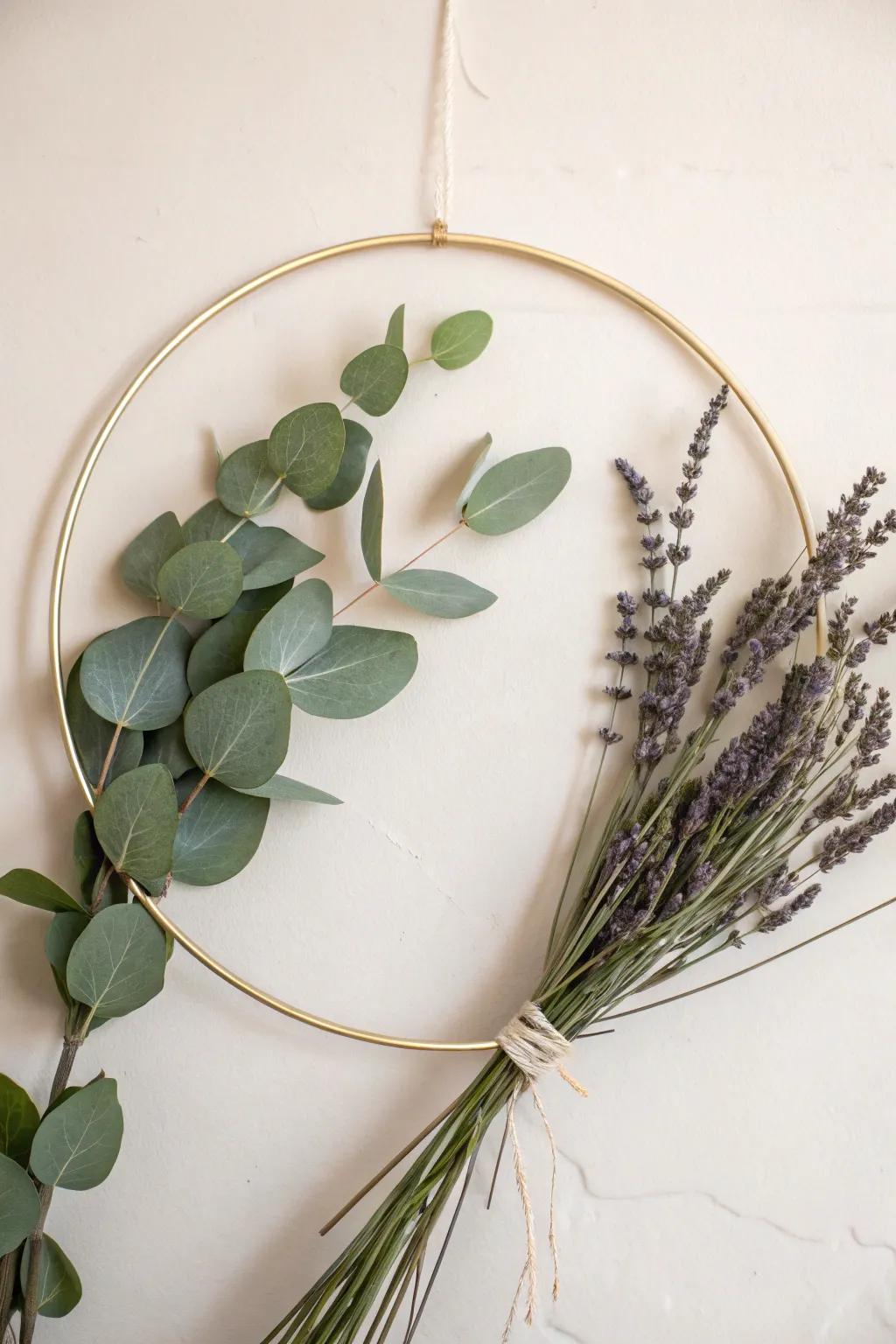 Simplicity at Its Finest: A Simple Metal Wreath for Modern Spaces
