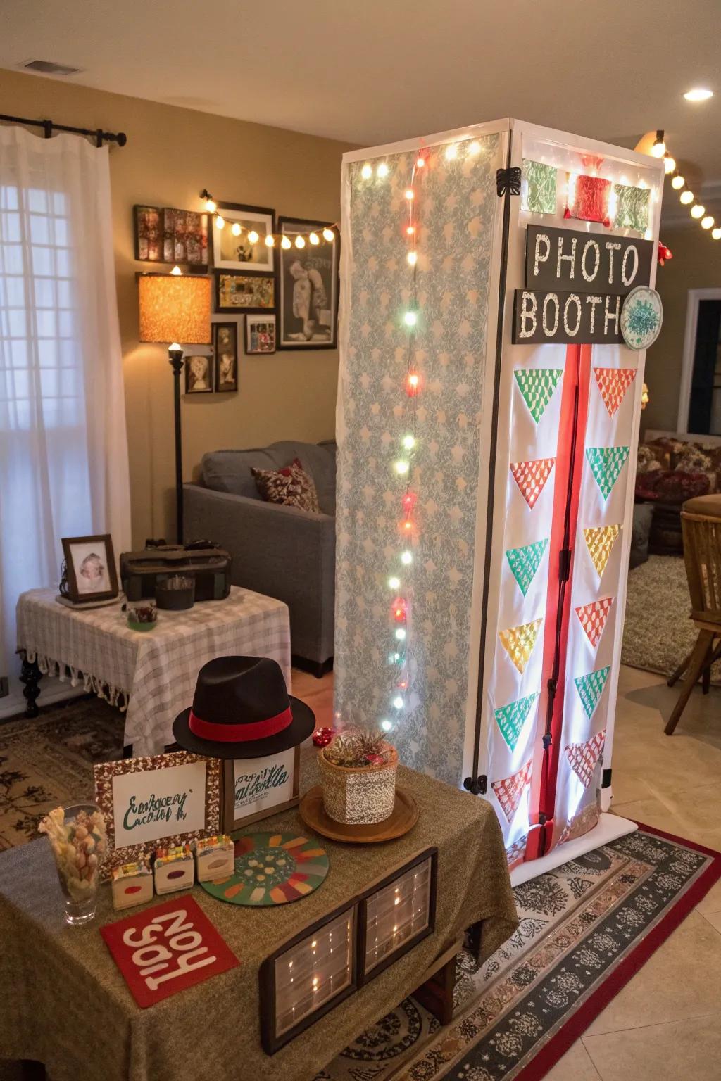 A playful snapshot station for capturing fun memories