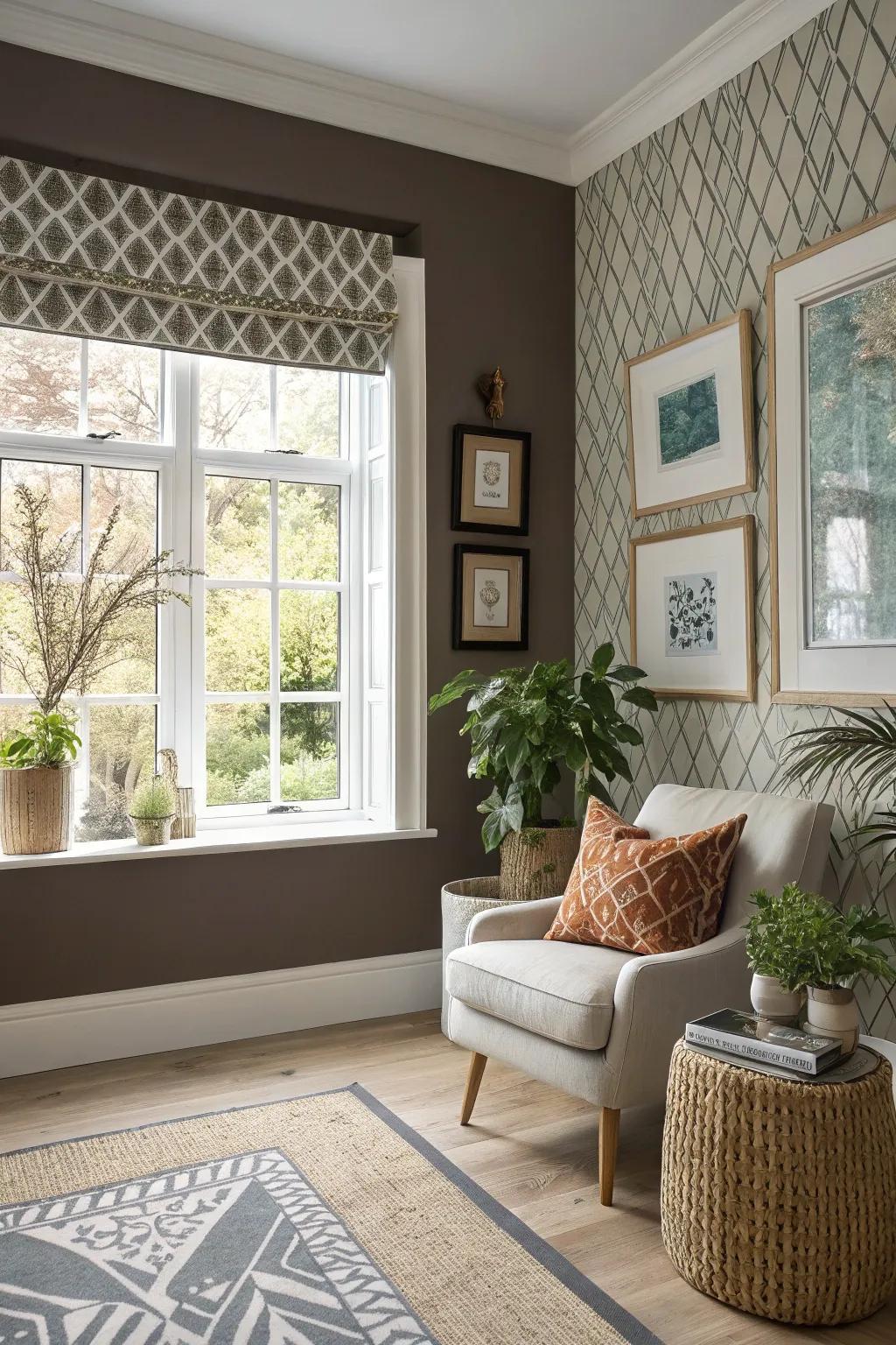 Contrasting frames make a striking and eye-catching impression.