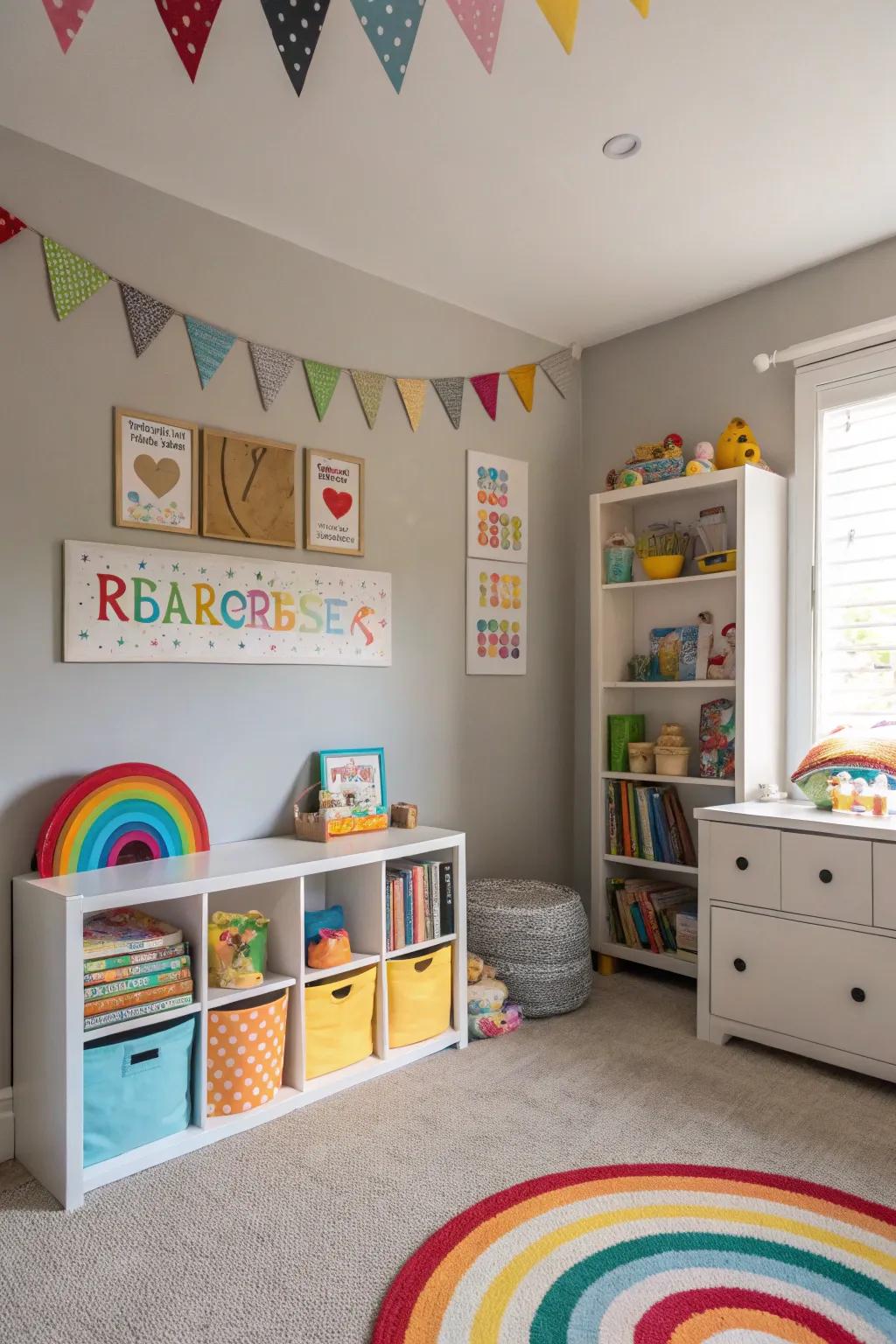 Gray-beige offers a flexible base for changing styles.