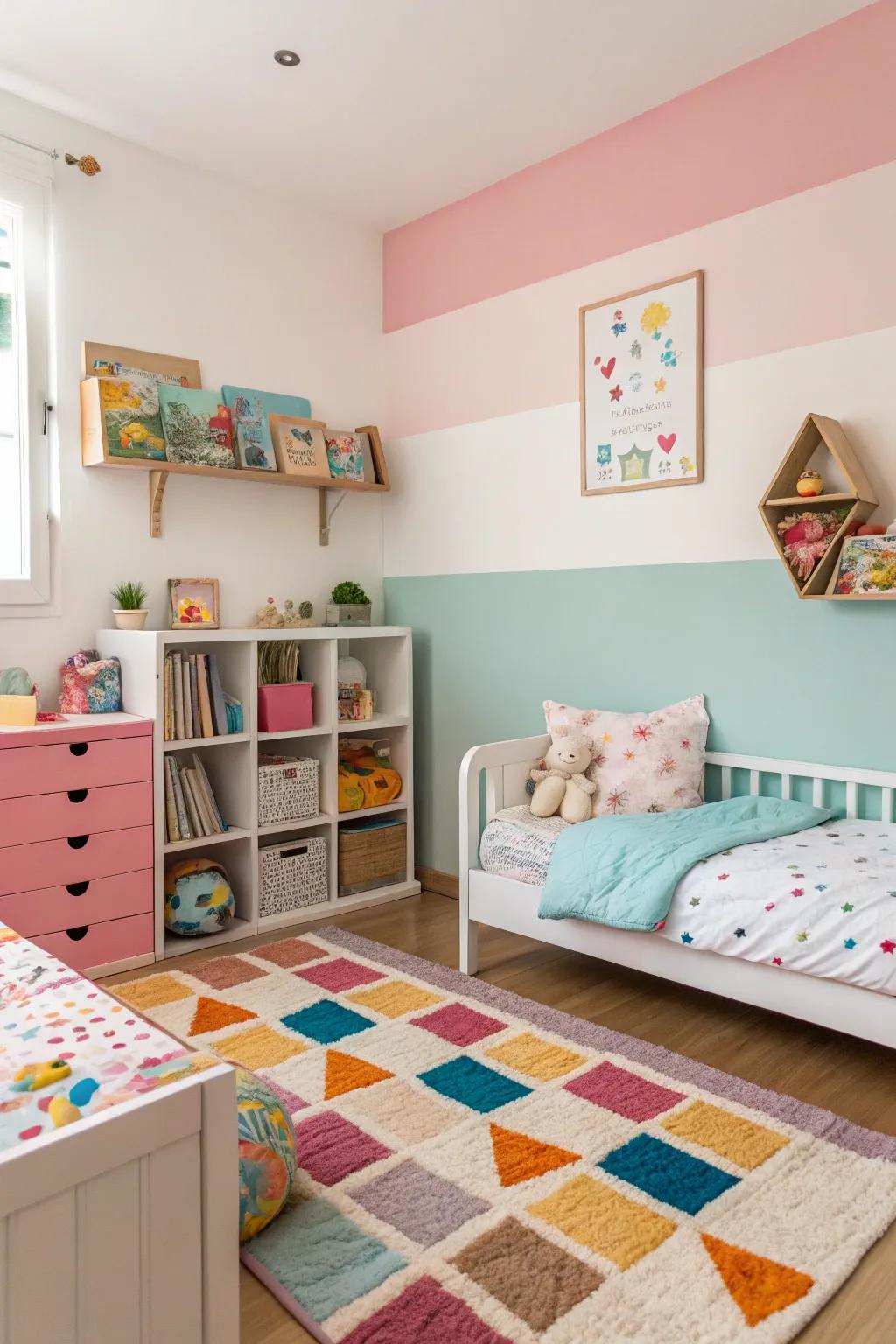 Gentle, understated hues give a calming background.