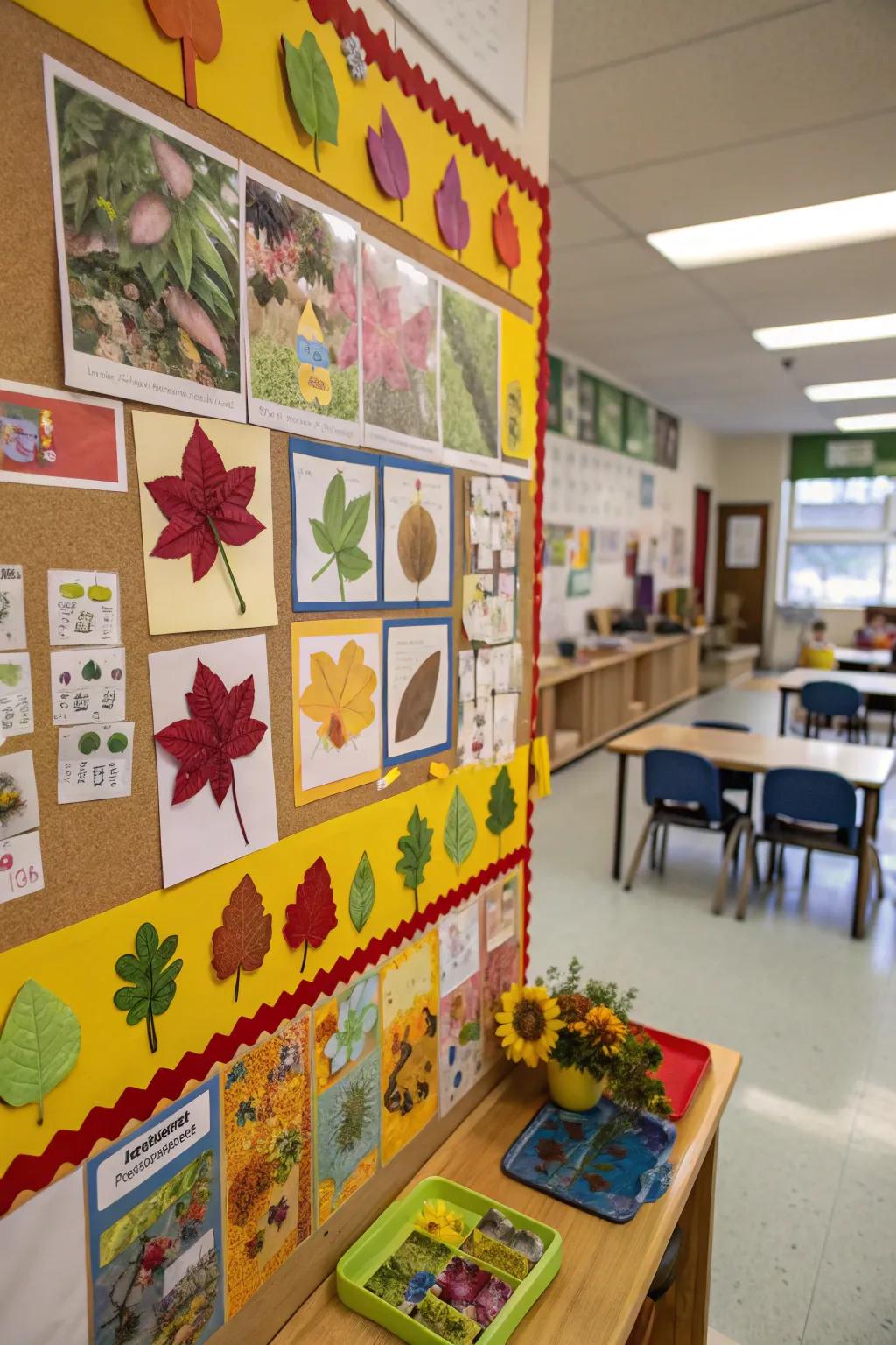 Discover the vibrant colors of nature with this educational board.