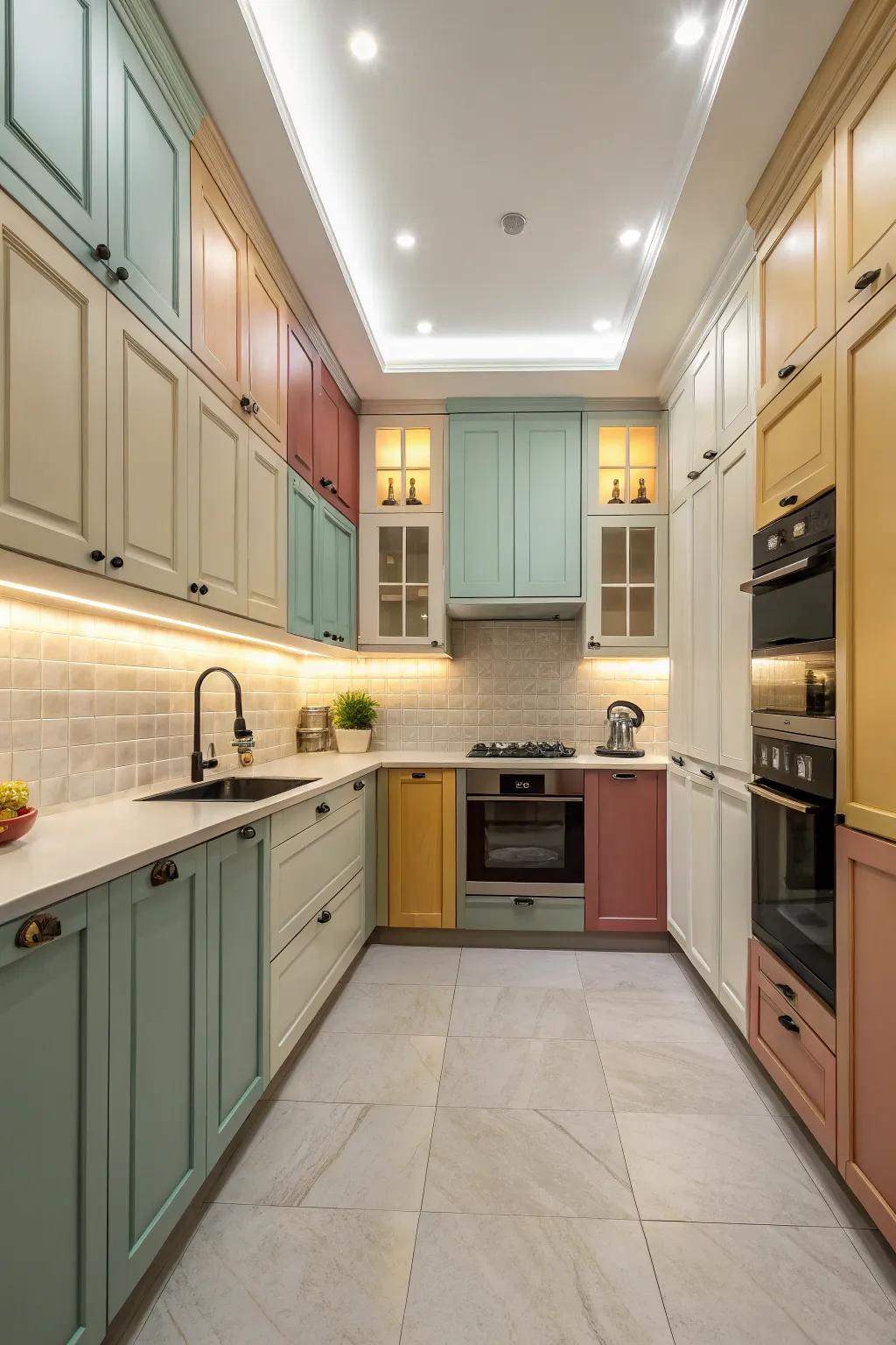 Color-coordinated paneling improves unity and harmony.