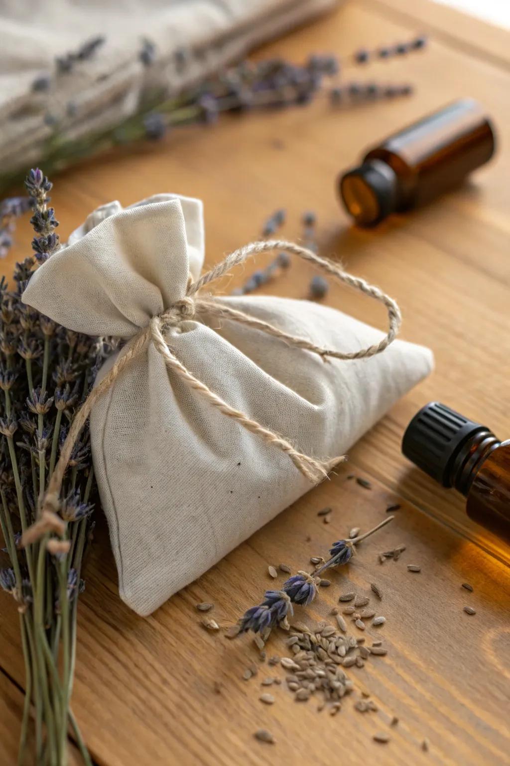 Craft the ideal blend of nature and simplicity with these DIY fragrant pouches. A considerate Father's Day gift that adds an element of calm to any drawer.